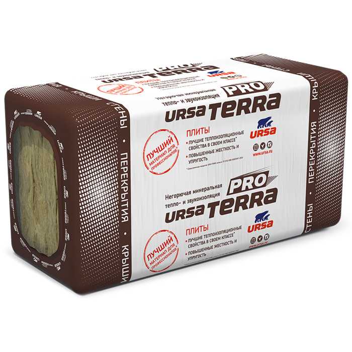 Утеплитель Ursa Terra PRO 34 PN 50х610х1000